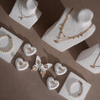 Ultra White Plaster 10-Piece Jewelry Display Set