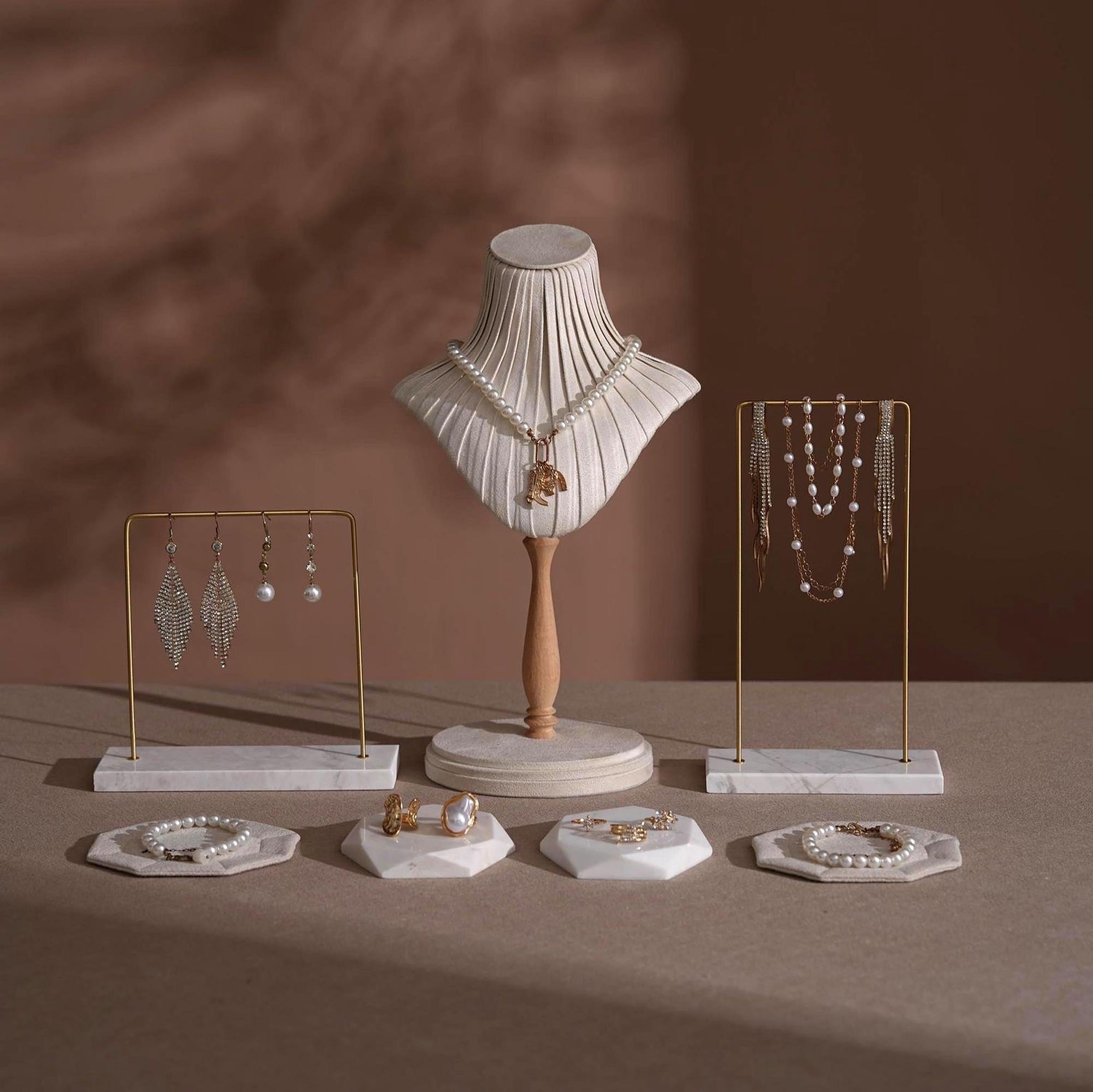 Boutique Jewelry Display Set for Necklaces, Earrings & Bracelets