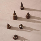 Walnut Wood Ring Cone Stand – Boutique Ring Holder Display