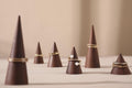 Walnut Wood Ring Cone Stand – Boutique Ring Holder Display