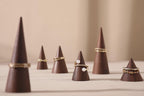 Walnut Wood Ring Cone Stand – Boutique Ring Holder Display