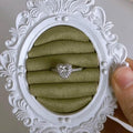 White Vintage Style Ring Holder
