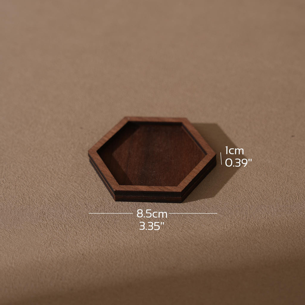 Walnut Veneer Jewelry Display Set: Portable Booth Organizer