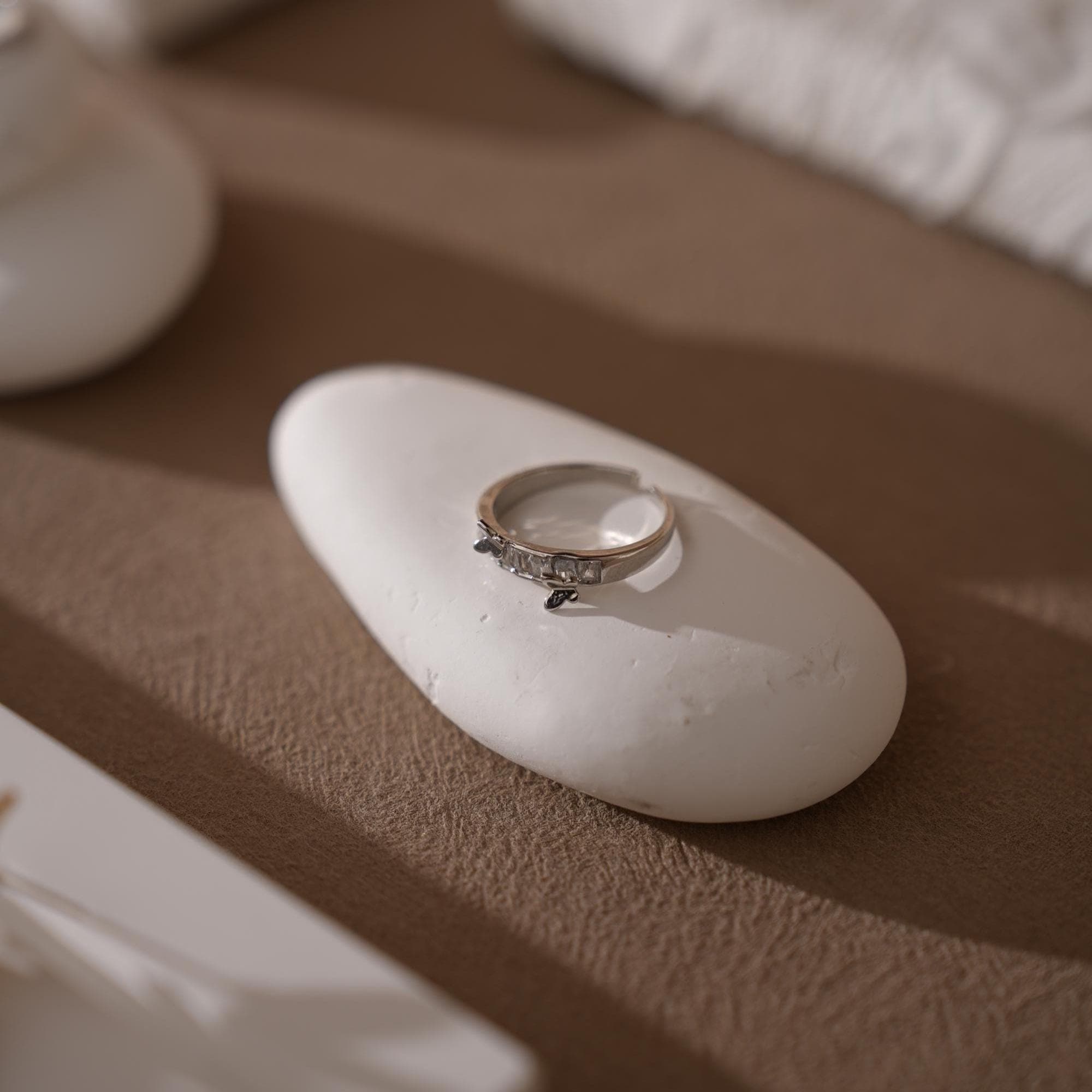 Plaster Jewelry Display Set, Ring Tray, Earring Stand, Necklace Display Props, Handmade Boutique Craft Fair Market Display