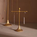 Gold Metal Jewelry Display Stand Set | Necklace, Bracelet & Earring Holders for Craft Fairs