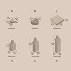 Ultra White Plaster 10-Piece Jewelry Display Set