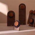 Walnut Veneer Bracelet Display Stand for Crystal Shops & Jewelry Boutiques