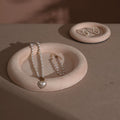 Jewelry Organizer Dish: Suede Ring and Bracelet Tray (14 Colors)