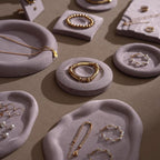 Lavender Vegan Suede Jewelry Display Dish: Ring, Bracelet, Necklace Holder