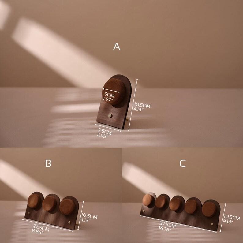 Walnut Veneer Bracelet Display Stand for Crystal Shops & Jewelry Boutiques