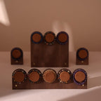 Walnut Veneer Bracelet Display Stand for Crystal Shops & Jewelry Boutiques