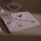 Lavender Vegan Suede Jewelry Display Dish: Ring, Bracelet, Necklace Holder