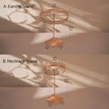 Rose Gold Jewelry Display Stand Organizer Rotatable Luxury Necklace Hanger Earring Holder Bracelet Elegant Jewelry Holder Boutique Store