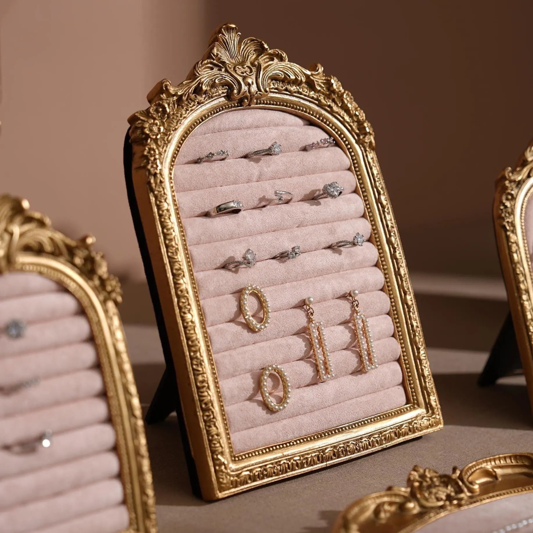 Rococo 3-Way Jewelry Display Frame | Tabletop Stand & Wall-Mount