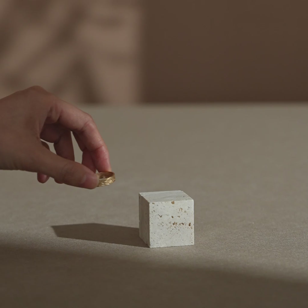 Yellow Travertine Jewelry Display Set: 22-Piece Boutique Collection