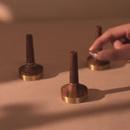 Walnut Brass Ring Holder