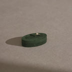 Forest Green Vegan Suede Jewelry Display 24 PCs Set