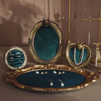 Gold Jewelry Display Set: Stands, Trays & Hangers