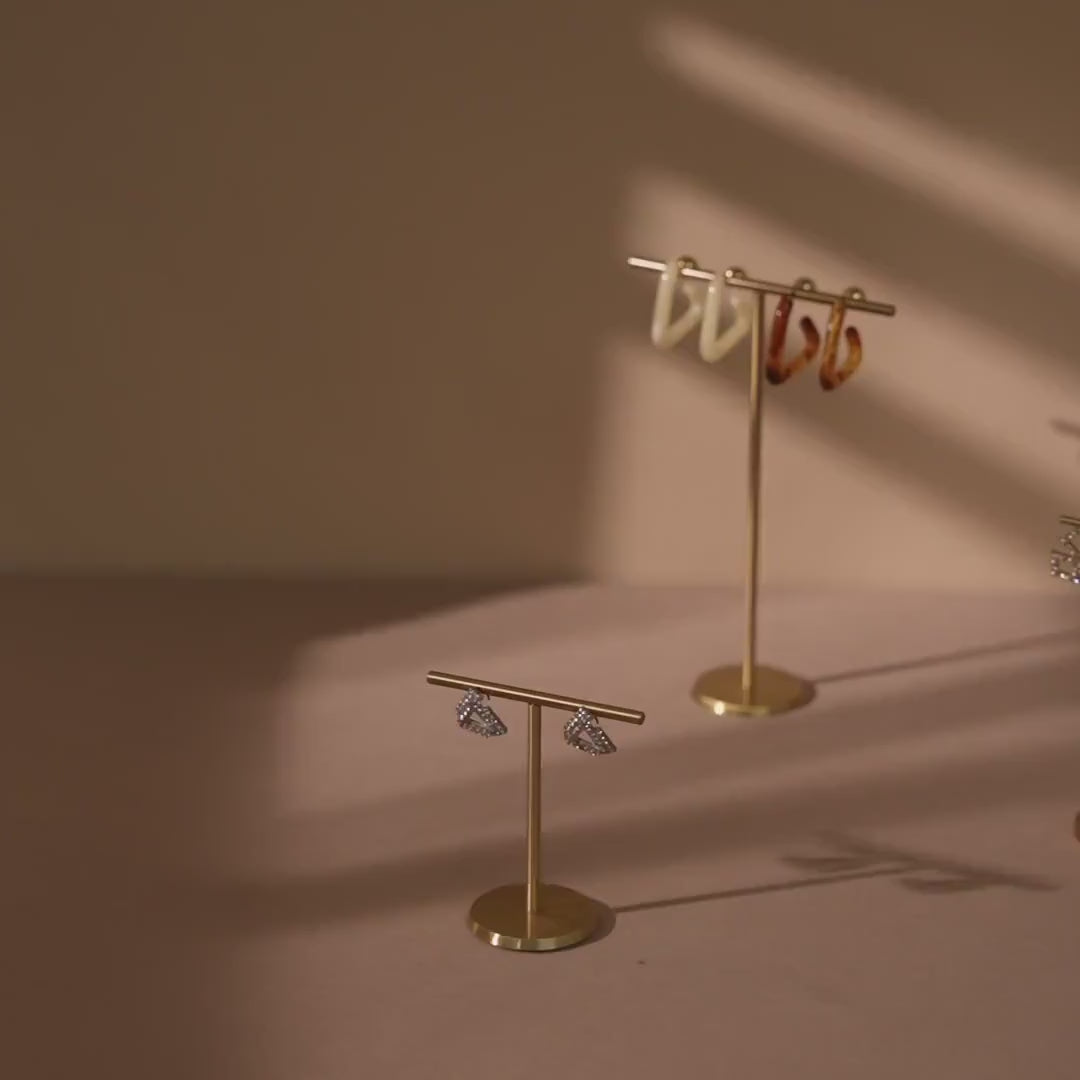 Minimalist Brass Earring Stand