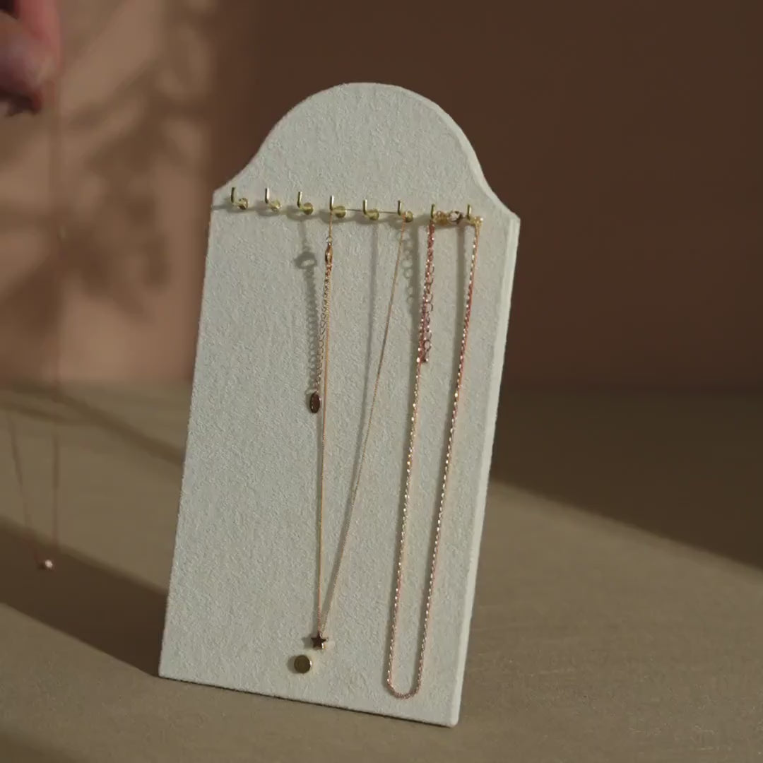 Suede Necklace Display Stand