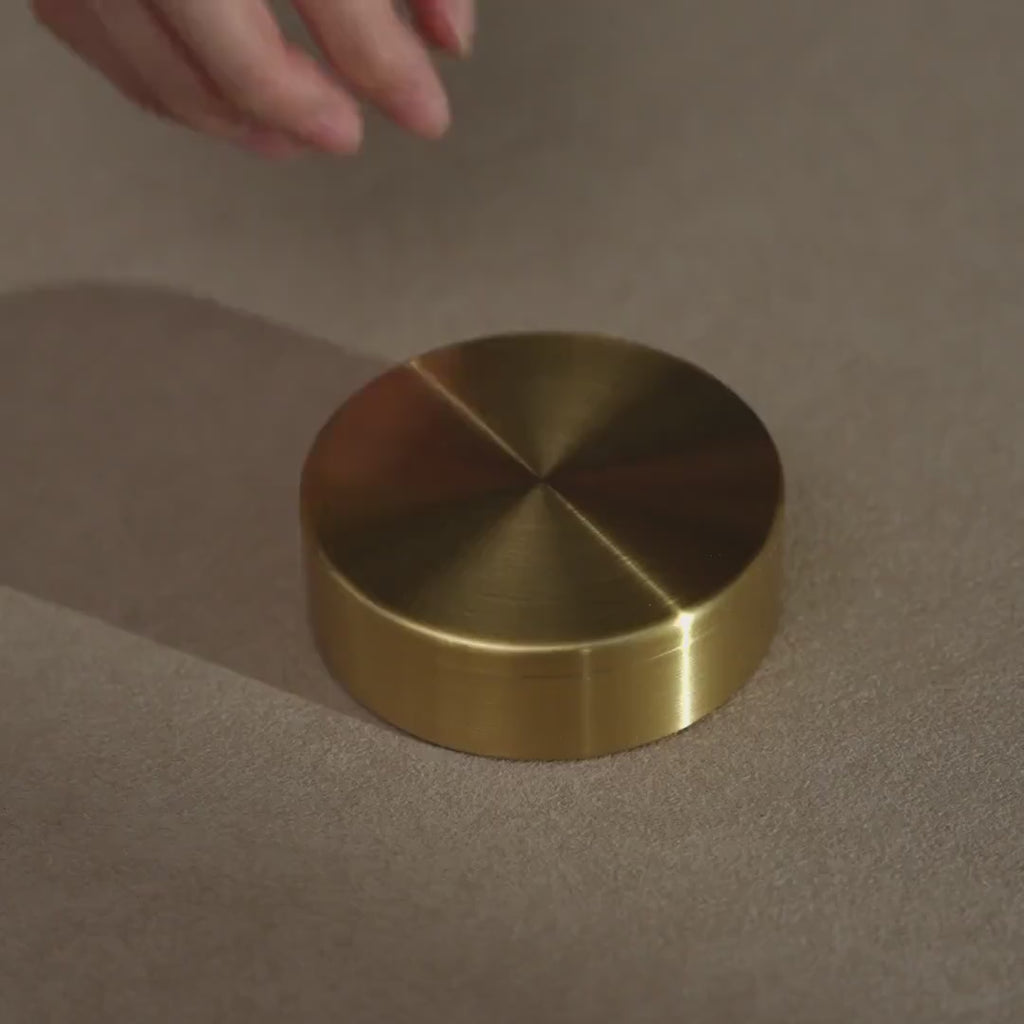 Brass Ring Box – Elegant Wedding Ring Box With Vegan Suede Insert