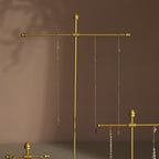 Gold Metal Jewelry Display Stand Set | Necklace, Bracelet & Earring Holders for Craft Fairs