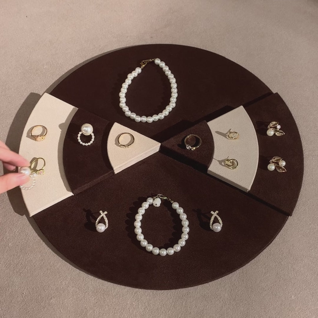 Tondo Round Jewelry Display Tray for Rings, Earrings, Bracelets & Necklaces