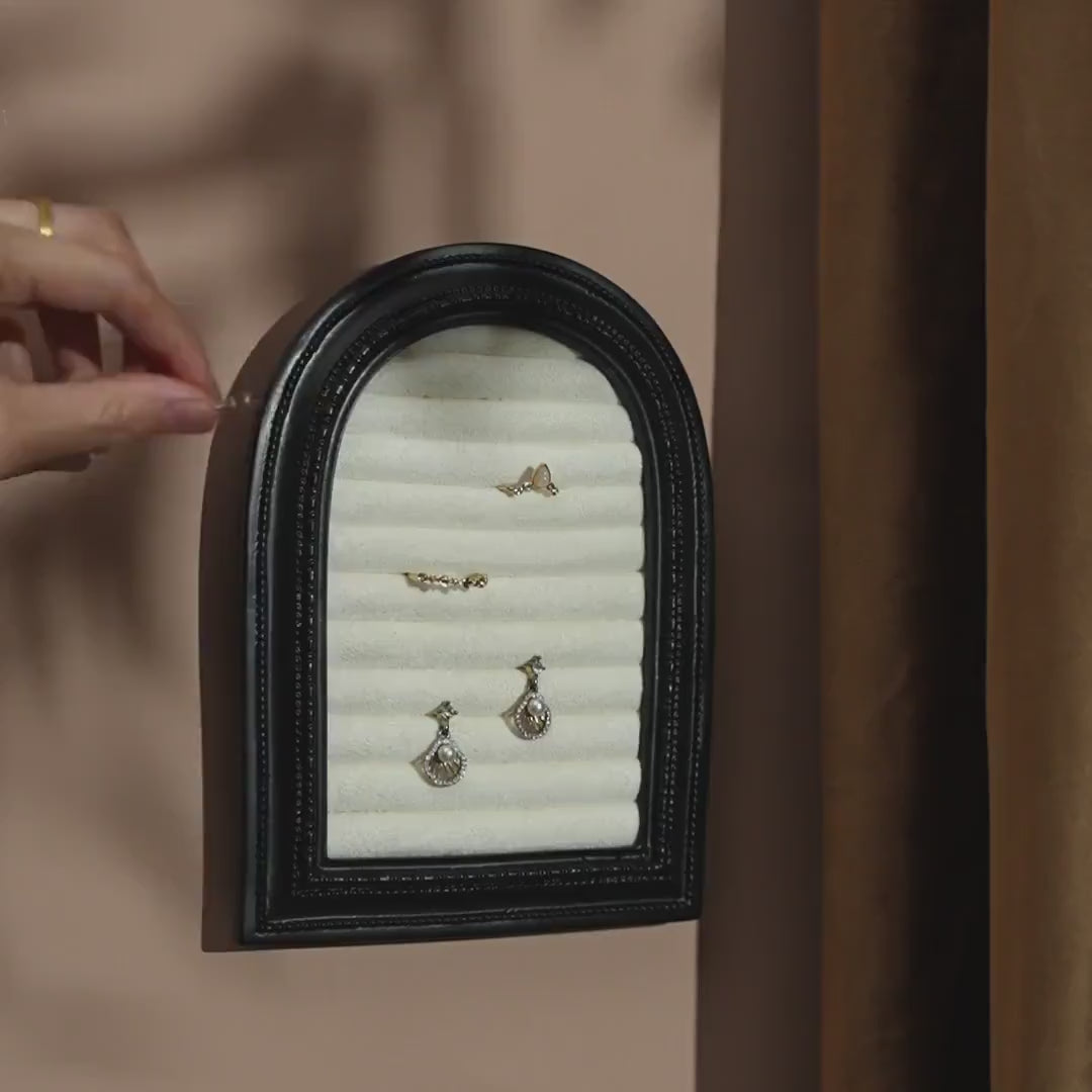 Black Arch Ring and Earring Display Stand