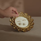 Gold Floral Ring and Earring Organizer